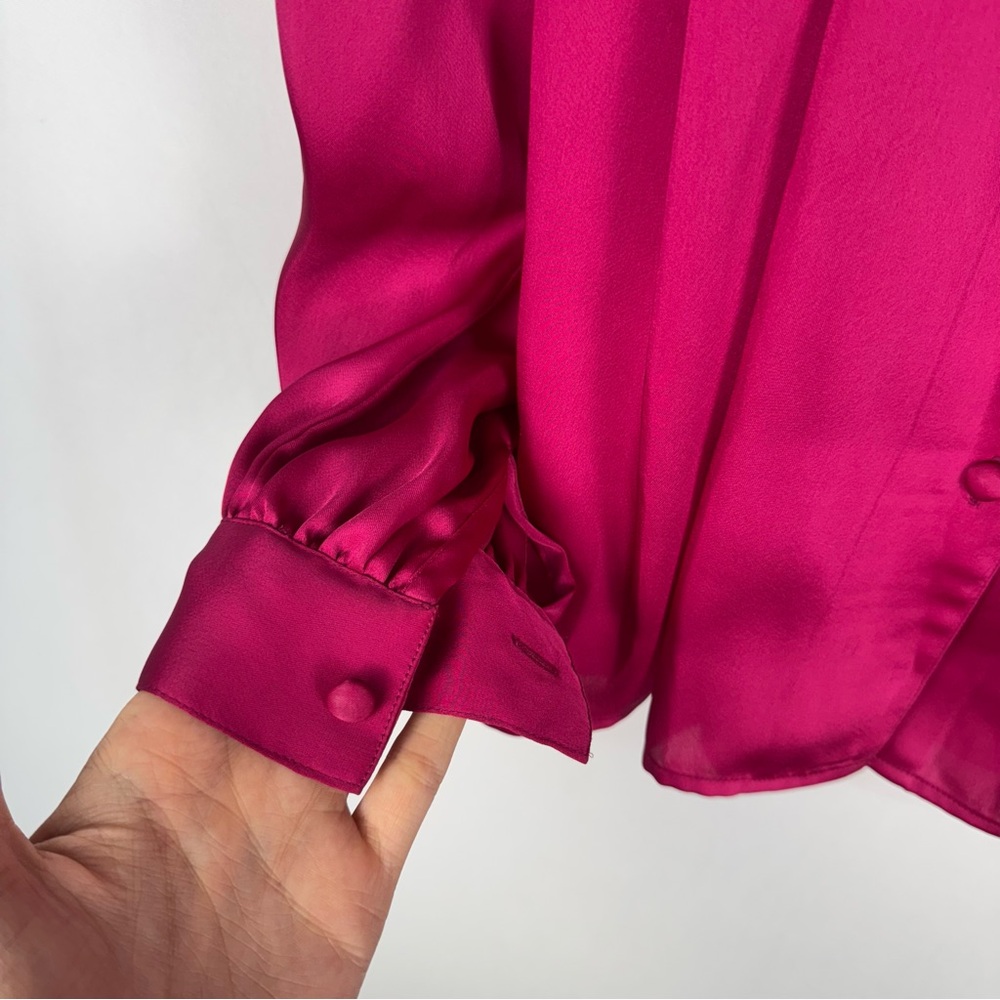 TESS Paris Milano Fuchsia Blouse - Picture 3 of 4